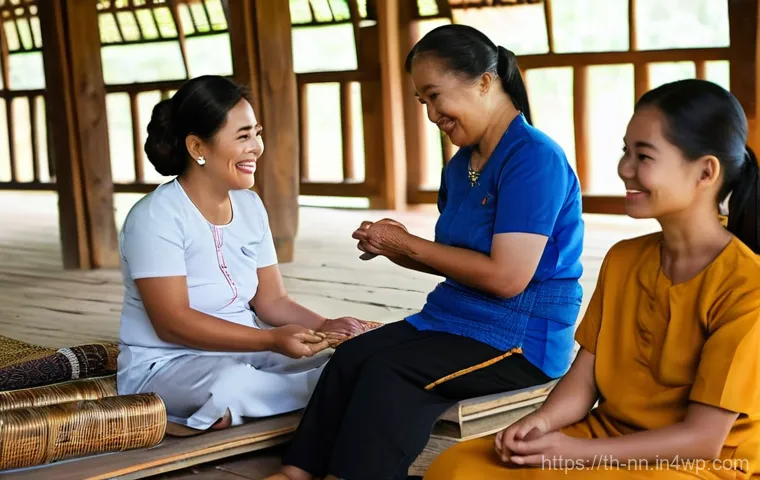 지역 정체성 강화를 위한 자원봉사 활동 - A group of diverse Thai volunteers, including young adults and teenagers, all wearing modest casual ...