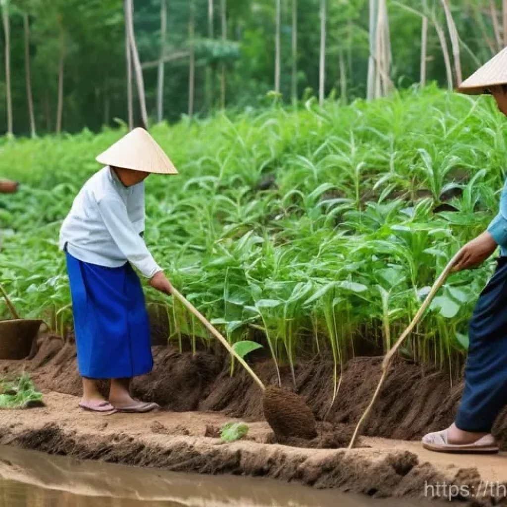 지역 정체성 강화를 위한 생태계 복원 프로젝트 - **Prompt: A vibrant scene of community-led forest restoration in Northern Thailand. A multi-generati...